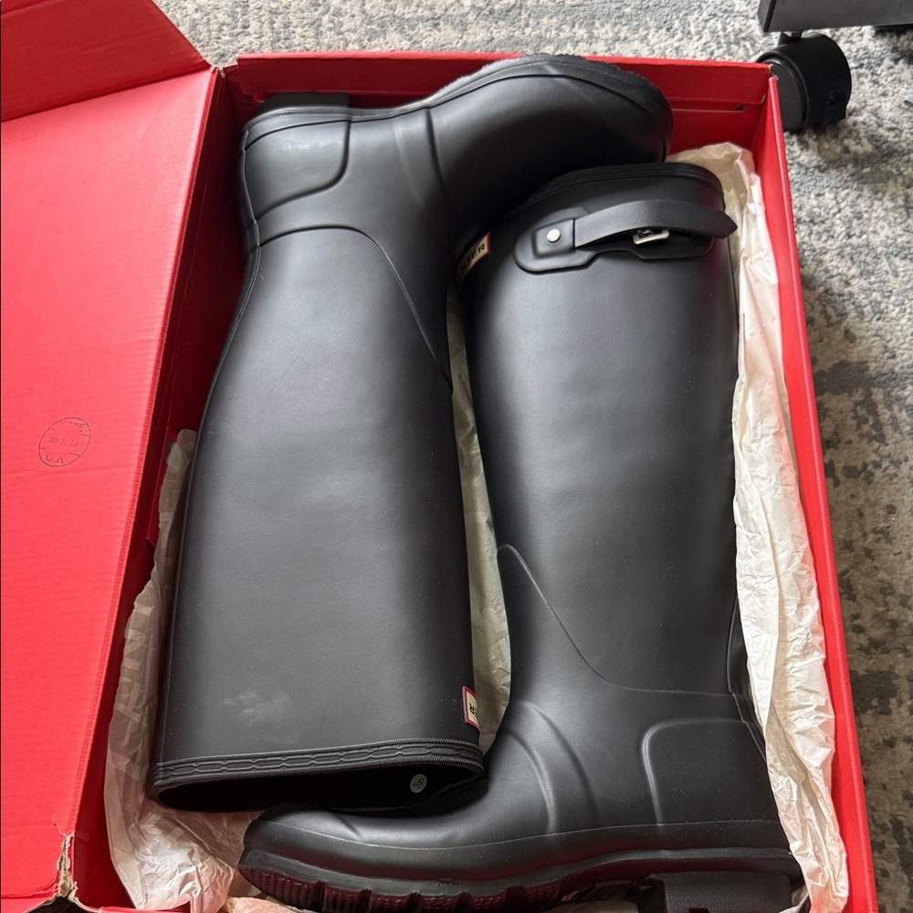 Hunter Classic Black Waterproof Boots - Picture 6 of 9